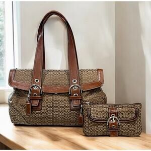 Y2K Coach F12312 Soho Mini Signature Satchel & F40585 Wristlet